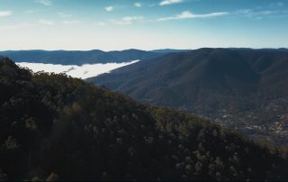 View overlooking Warburton towards Mount Donna Buang