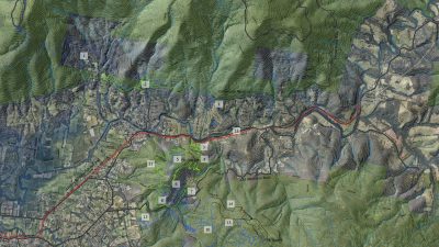 Warburton MTB Destination map